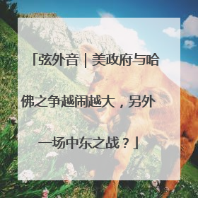弦外音｜美政府与哈佛之争越闹越大，另外一场中东之战？