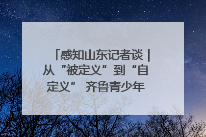 感知山东记者谈｜从“被定义”到“自定义” 齐鲁青少年书写时代新篇