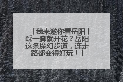 我来邀你看岳阳丨踩一脚就开花？岳阳这条魔幻步道，连走路都变得好玩！