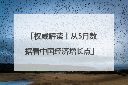 权威解读丨从5月数据看中国经济增长点