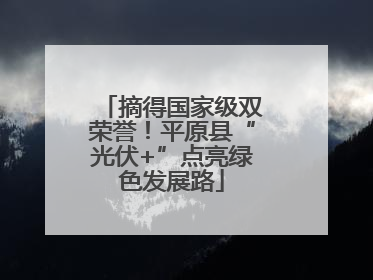 摘得国家级双荣誉！平原县“光伏+”点亮绿色发展路