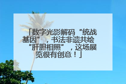 数字光影解码“统战基因”，书法非遗共绘“肝胆相照”，这场展览很有创意！