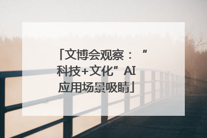文博会观察：“科技+文化”AI应用场景吸睛