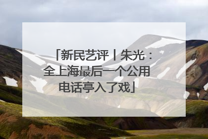 新民艺评丨朱光：全上海最后一个公用电话亭入了戏