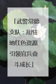武警常德支队：用驻地红色资源引领官兵奋斗成长