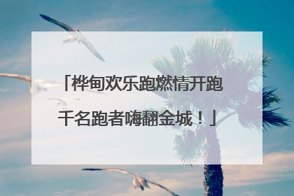 桦甸欢乐跑燃情开跑 千名跑者嗨翻金城！