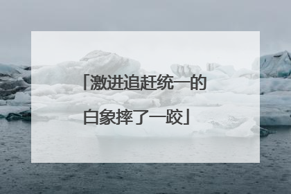 激进追赶统一的白象摔了一跤