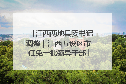江西两地县委书记调整｜江西五设区市任免一批领导干部