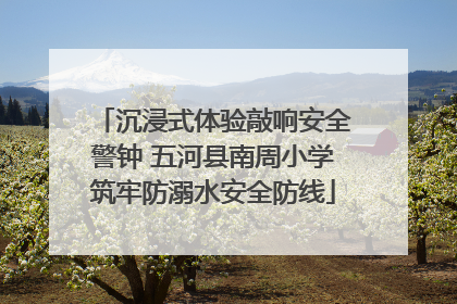 沉浸式体验敲响安全警钟 五河县南周小学筑牢防溺水安全防线