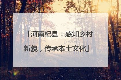 河南杞县：感知乡村新貌，传承本土文化