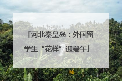河北秦皇岛：外国留学生“花样”迎端午