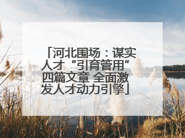 河北围场：谋实人才“引育管用”四篇文章 全面激发人才动力引擎