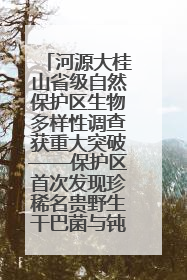河源大桂山省级自然保护区生物多样性调查获重大突破——保护区首次发现珍稀名贵野生干巴菌与钝尾两头蛇