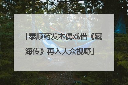 泰顺药发木偶戏借《藏海传》再入大众视野