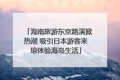 海南旅游东京路演掀热潮 吸引日本游客来琼体验海岛生活
