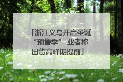 浙江义乌开启圣诞“预售季” 业者称出货高峰期提前