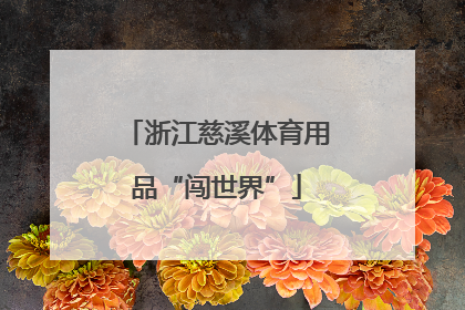 浙江慈溪体育用品“闯世界”