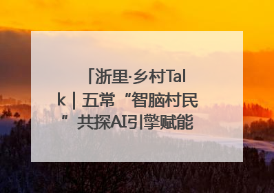 浙里·乡村Talk｜五常“智脑村民”共探AI引擎赋能企业服务新图景