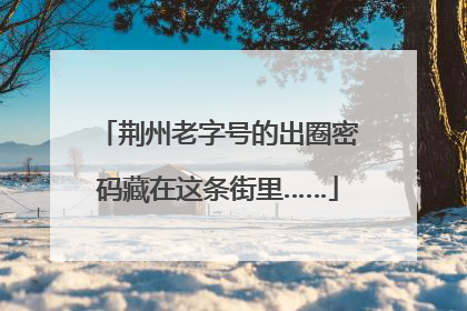 荆州老字号的出圈密码藏在这条街里……