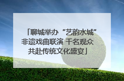 聊城举办“艺韵水城”非遗戏曲联演 千名观众共赴传统文化盛宴