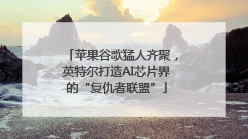 苹果谷歌猛人齐聚，英特尔打造AI芯片界的“复仇者联盟”