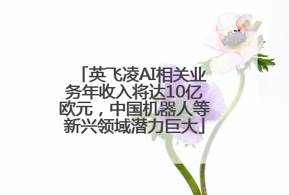 英飞凌AI相关业务年收入将达10亿欧元，中国机器人等新兴领域潜力巨大