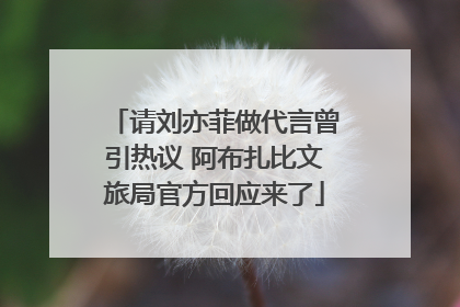 请刘亦菲做代言曾引热议 阿布扎比文旅局官方回应来了