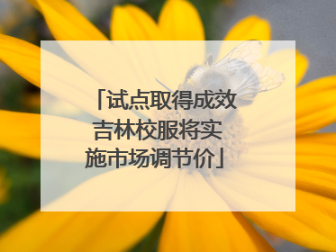 试点取得成效 吉林校服将实施市场调节价