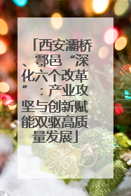 西安灞桥、鄠邑“深化六个改革”：产业攻坚与创新赋能双驱高质量发展