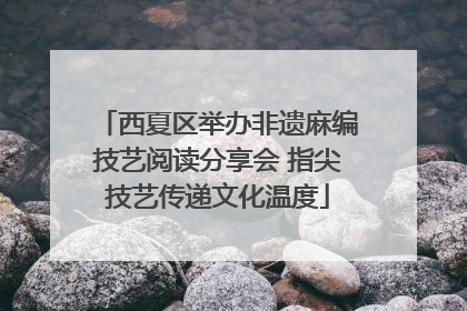 西夏区举办非遗麻编技艺阅读分享会 指尖技艺传递文化温度