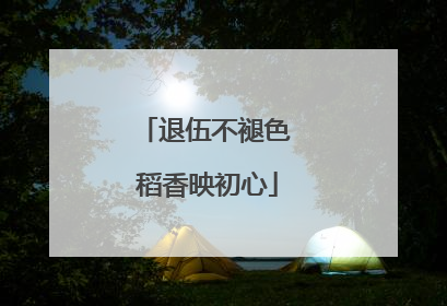 退伍不褪色 稻香映初心