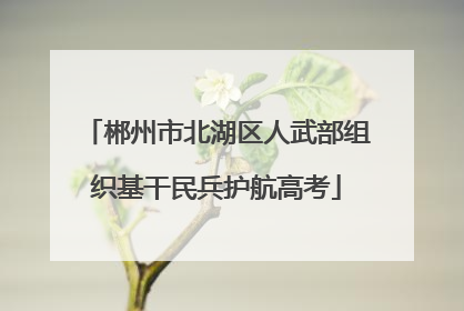 郴州市北湖区人武部组织基干民兵护航高考