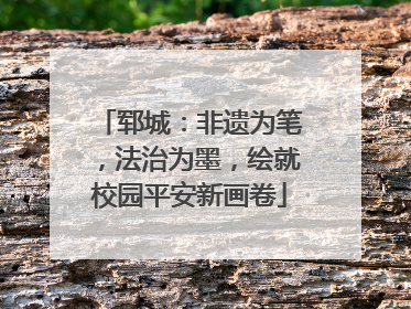 郓城：非遗为笔，法治为墨，绘就校园平安新画卷