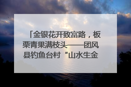 金银花开致富路，板栗青果满枝头——团风县钓鱼台村“山水生金”谱写共富新篇章