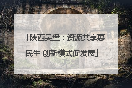 陕西吴堡：资源共享惠民生 创新模式促发展