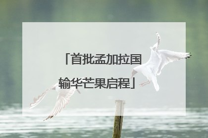 首批孟加拉国输华芒果启程