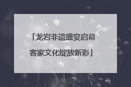 龙岩非遗盛宴启幕 客家文化绽放新彩