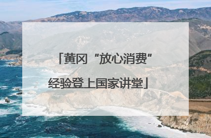 黄冈“放心消费”经验登上国家讲堂