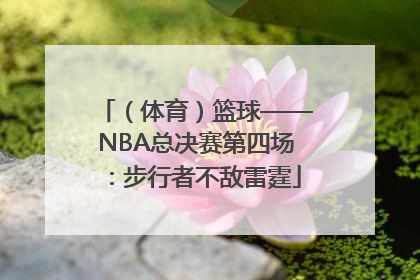 （体育）篮球——NBA总决赛第四场：步行者不敌雷霆