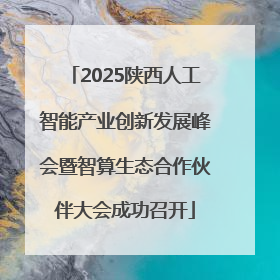 2025陕西人工智能产业创新发展峰会暨智算生态合作伙伴大会成功召开