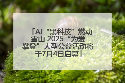 AI“黑科技”燃动雪山 2025“为爱攀登”大型公益活动将于7月4日启幕